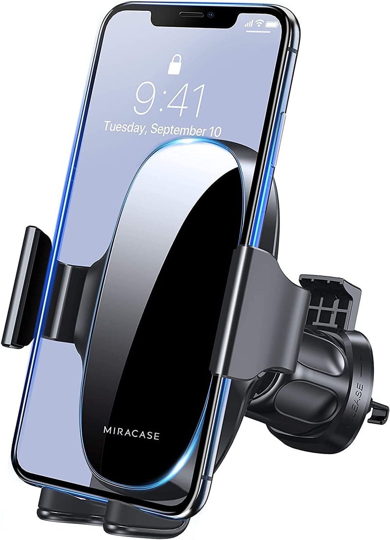 Miracase Upgraded Wider Clamp Phone Holders for Your Car, Metal Hook Air Vent Car Mount [Thick Cases Friendly] Automobile Hands Free Compatible with iPhone 17/16/15/14/13 Series All Smartphone - Image 1